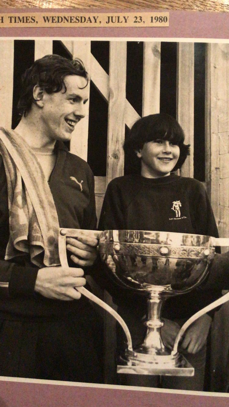 Trophy presentation, Irish Times 1980